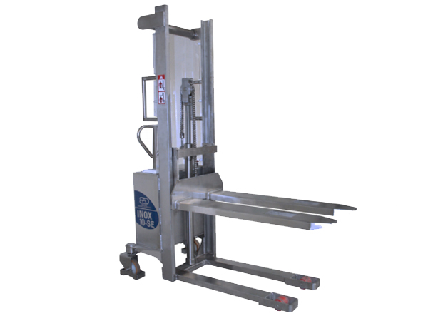 Apilador semi-eléctrico INOX 1.000 KG