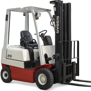 carretilla eléctrica nissan ocasión 2500 kg con mástil dúplex 4050 mm