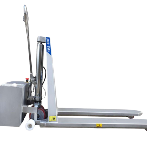 transpaleta eléctrica de tijera en inox reacondicionada logitrans 1000 kg