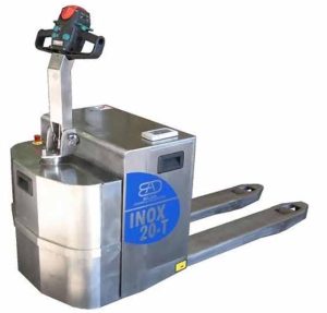 transpaleta eléctrica inox