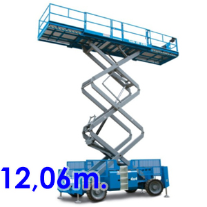 Alquiler plataforma elevadora diesel a 12 metros