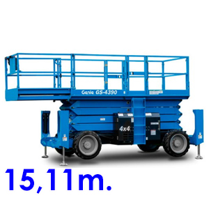Alquiler plataforma elevadora diesel a 15 metros