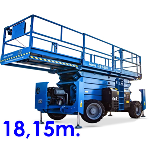 Alquiler plataforma elevadora diesel a 18 metros