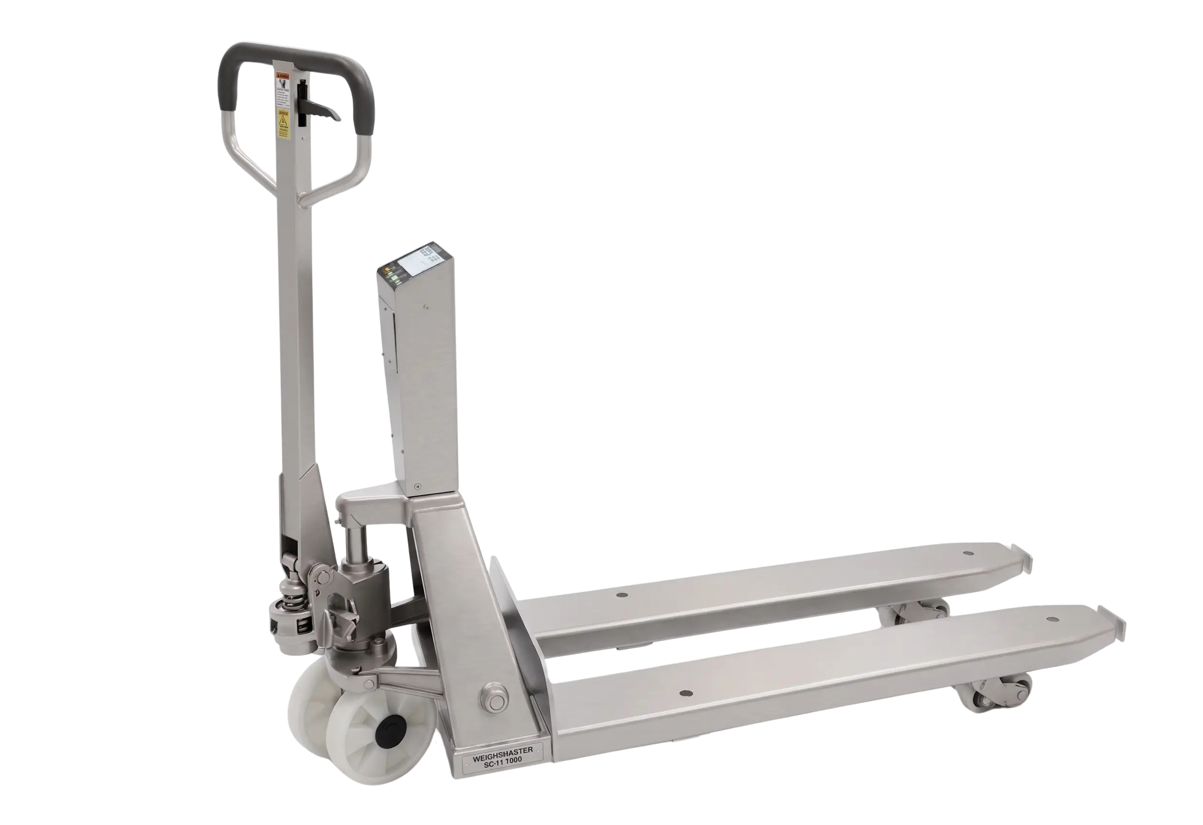 Transpaleta galvanizada pesadora de 2.000 kg